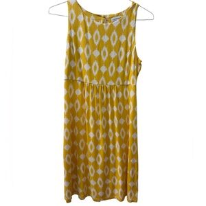 Megan Masters Yellow and White Ikat dress